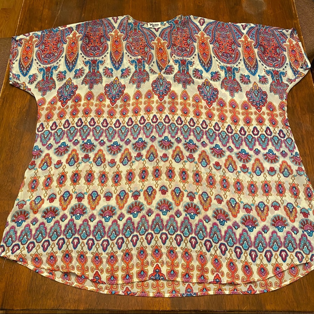 Show Me Your MuMu Mae Mu Tunic in Paisley Print - Size S